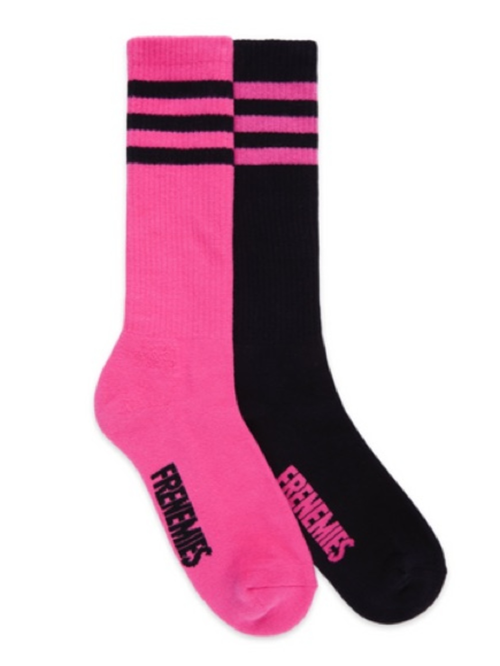 Teddy Fresh Frenemies Sock- Pink and Black Limited Release